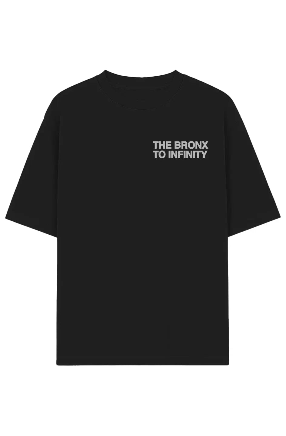 The Bronx to Infinity Garment-Dyed Drop-Shoulder Tee (Left Chest)