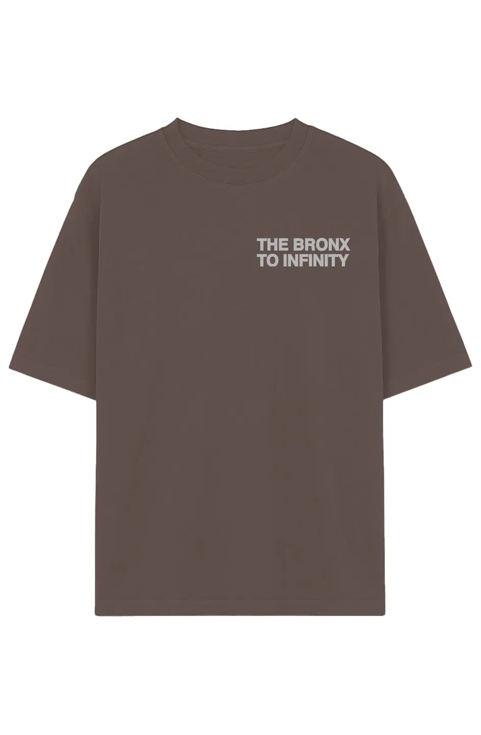 The Bronx to Infinity Garment-Dyed Drop-Shoulder Tee (Left Chest)