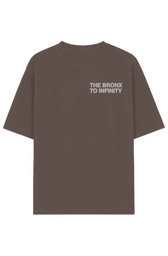 The Bronx to Infinity Garment-Dyed Drop-Shoulder Tee (Left Chest)