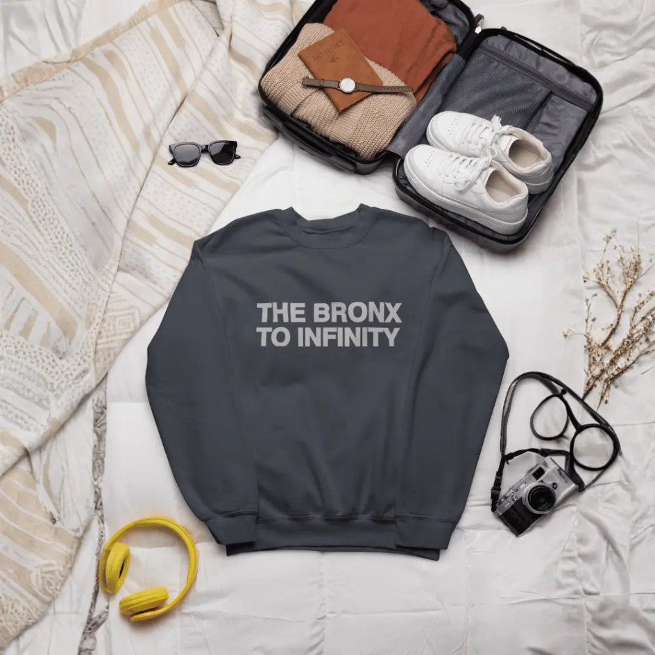 The Bronx to Infinity Mens Heavy Crew Apliiq