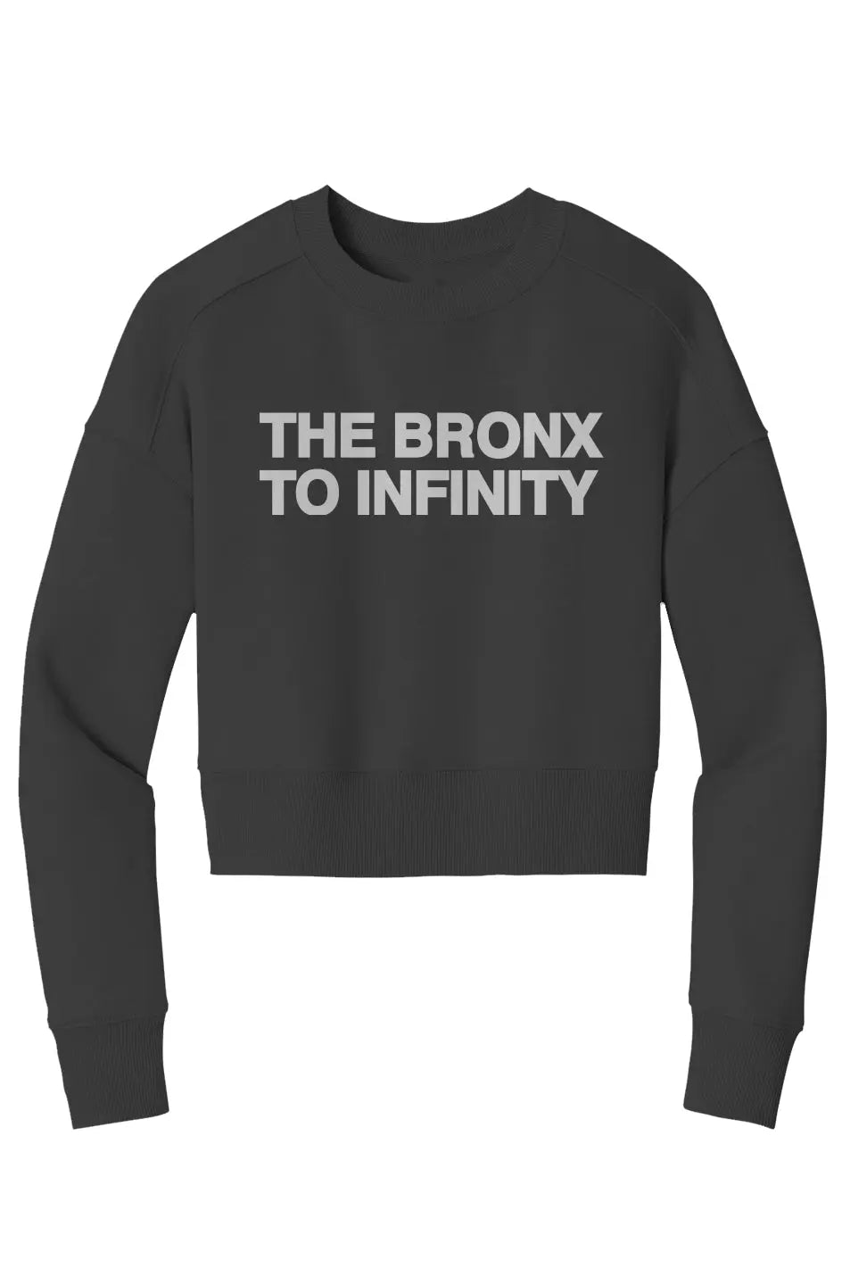 The Bronx to Infinity Womens Perfect Weight Crop Crew