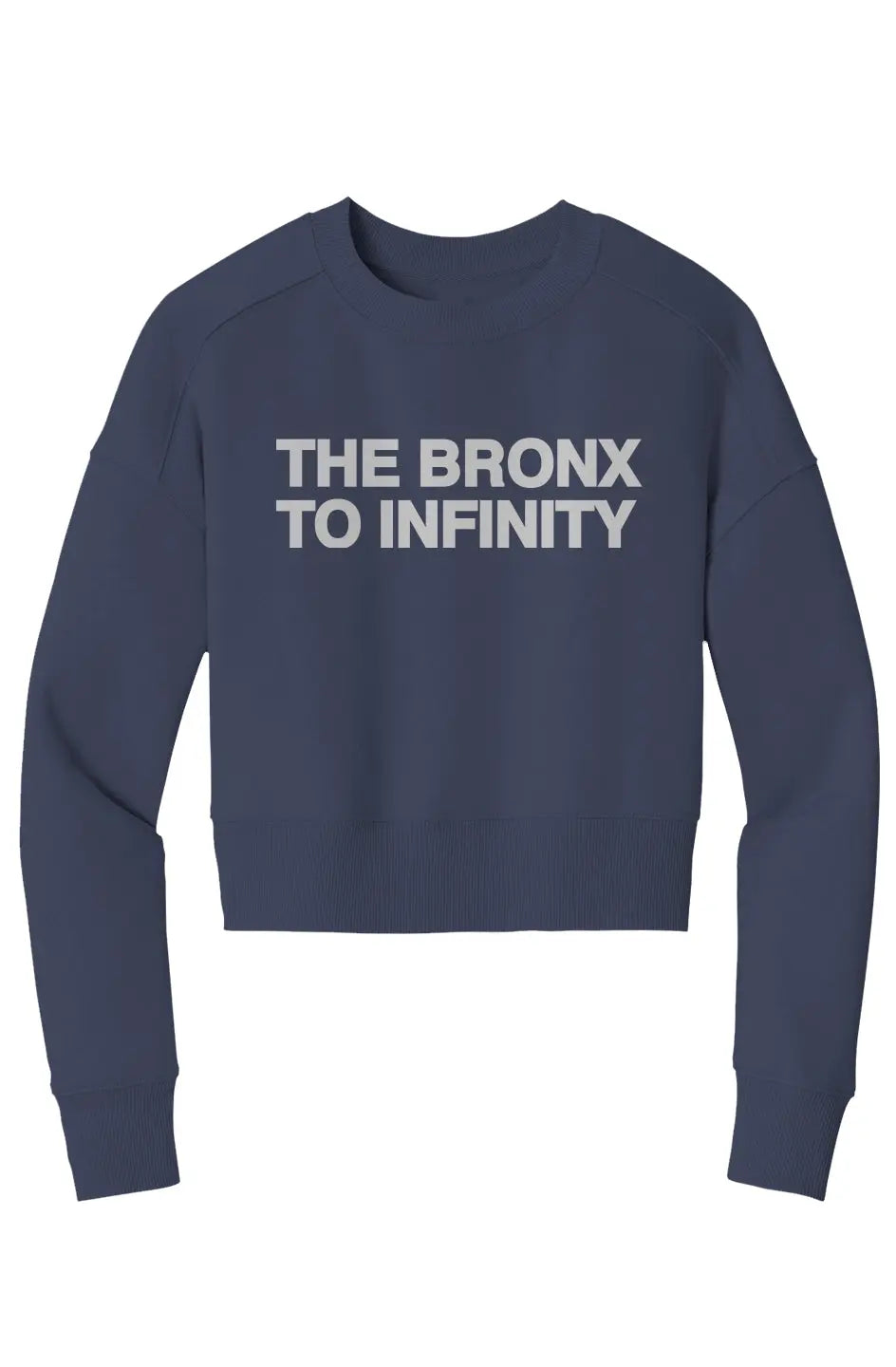 The Bronx to Infinity Womens Perfect Weight Crop Crew
