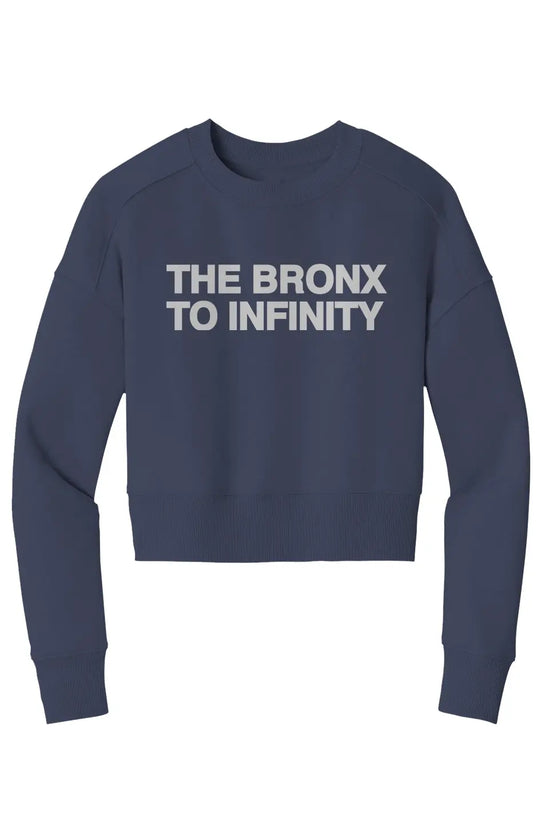 The Bronx to Infinity Womens Perfect Weight Crop Crew