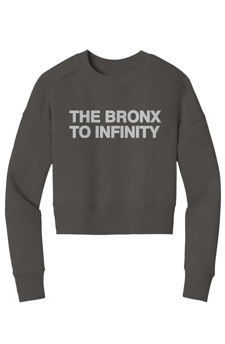 The Bronx to Infinity Womens Perfect Weight Crop Crew
