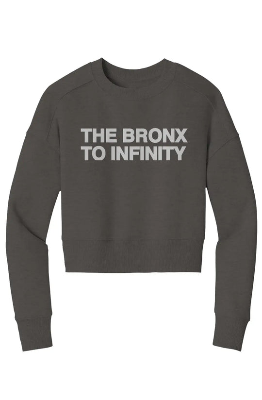 The Bronx to Infinity Womens Perfect Weight Crop Crew