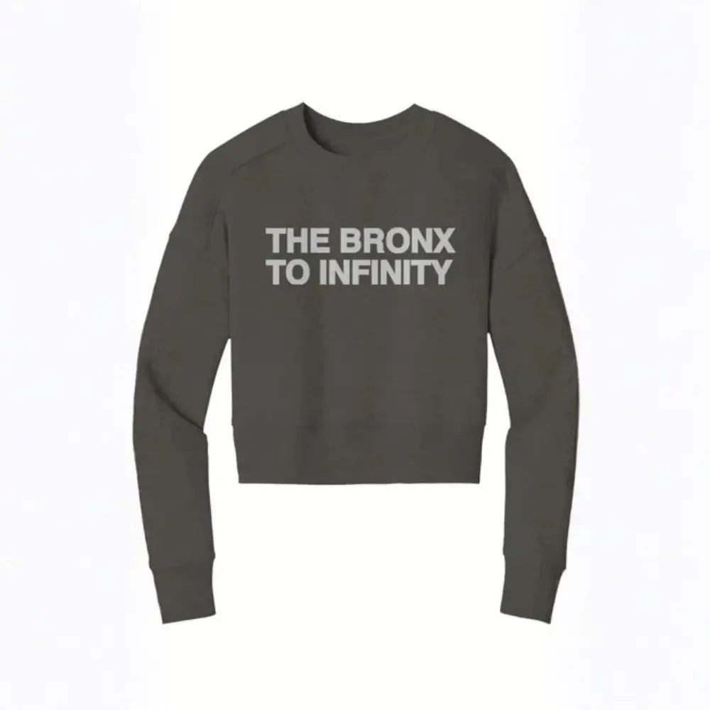 The Bronx to Infinity Womens Perfect Weight Crop Crew Apliiq