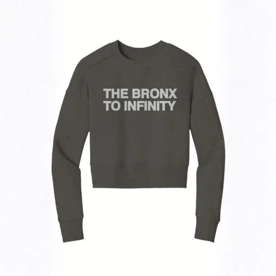 The Bronx to Infinity Womens Perfect Weight Crop Crew Apliiq