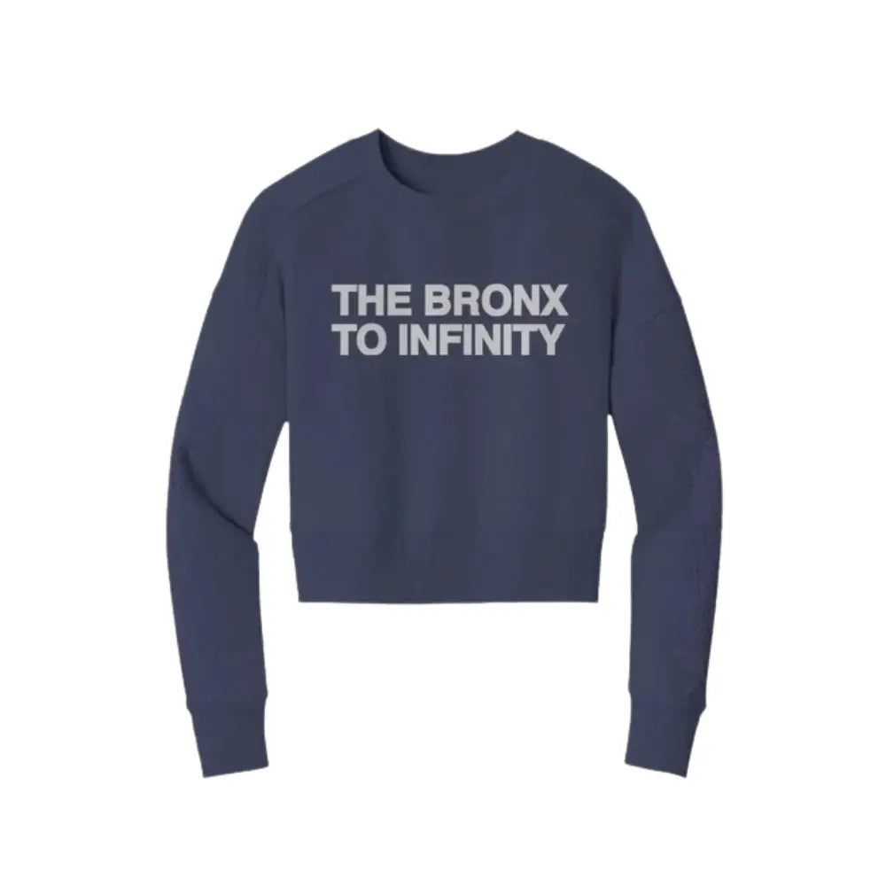 The Bronx to Infinity Womens Perfect Weight Crop Crew Apliiq