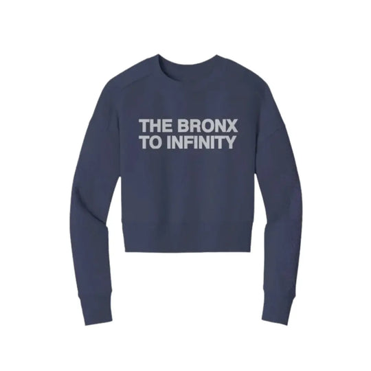 The Bronx to Infinity Womens Perfect Weight Crop Crew Apliiq