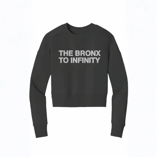 The Bronx to Infinity Womens Perfect Weight Crop Crew Apliiq