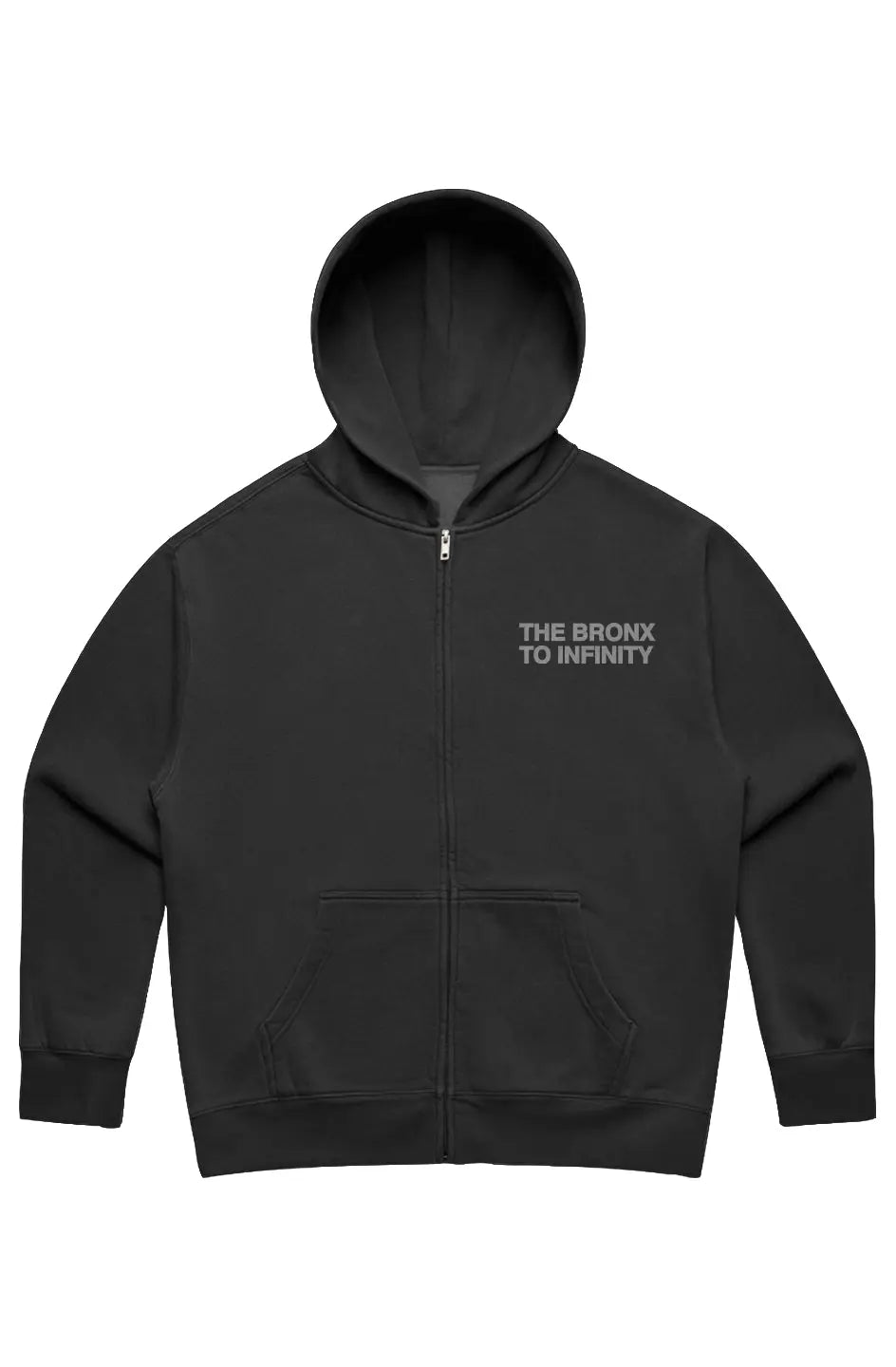 The Bronx to Infinity Womens Relax Faded Zip Hood