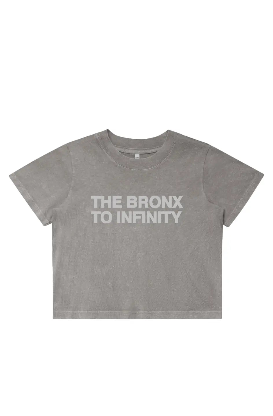 The Bronx to Infinity Womens Stone Wash Heavy Crop