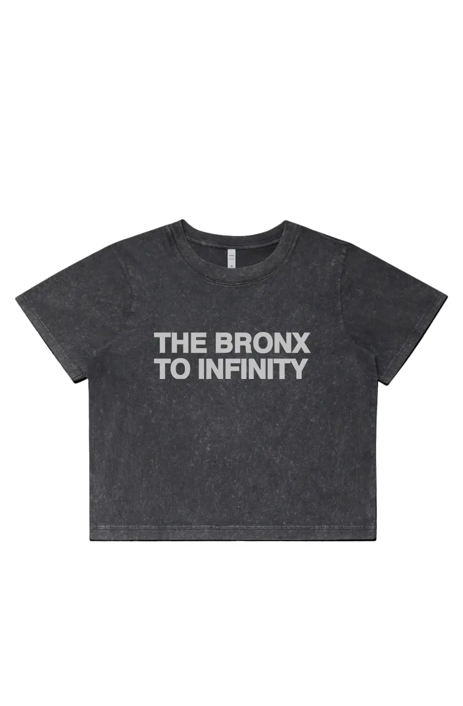 The Bronx to Infinity Womens Stone Wash Heavy Crop