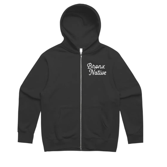 Bronx Infinite Zippered Mens Heavy Hoodie (Embroidered)
