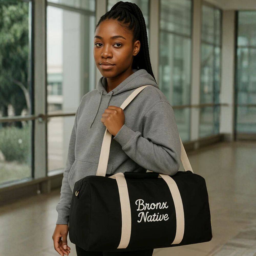 Bronx Native Classy Black/Ecru Travel Bag