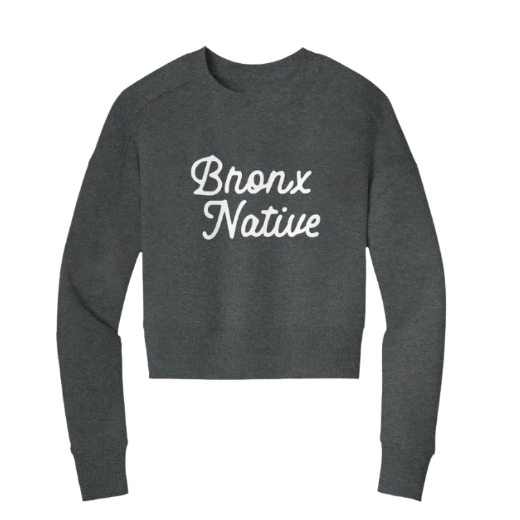 Bronx Native Womens Perfect Weight Crop Crew