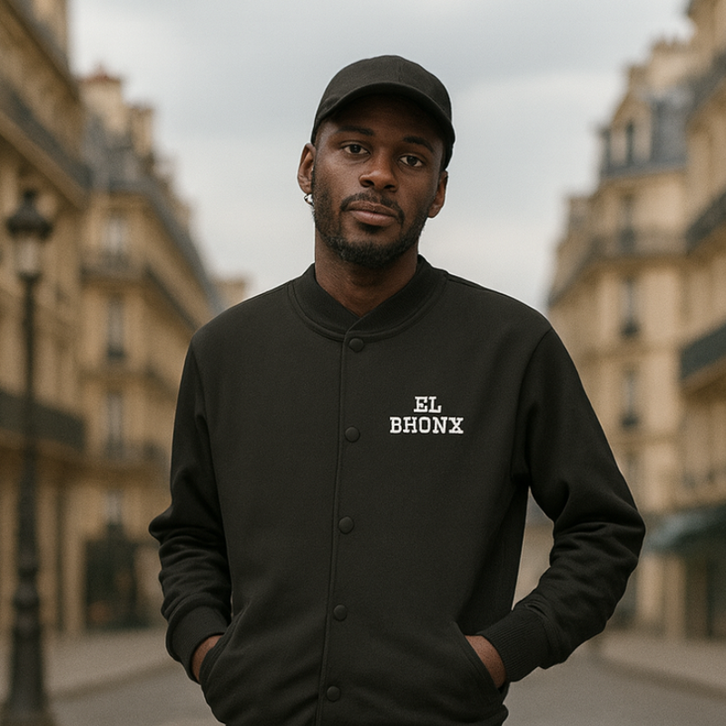 El Bronx Bodega Dreams Felt Bomber Jacket