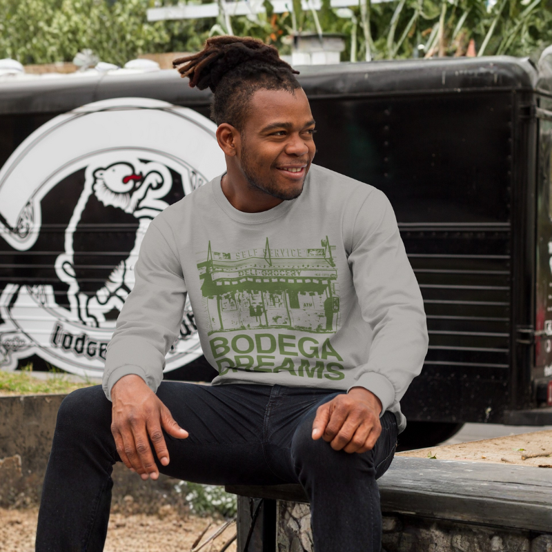 Bodega Dreams Womens Relax Faded Crew