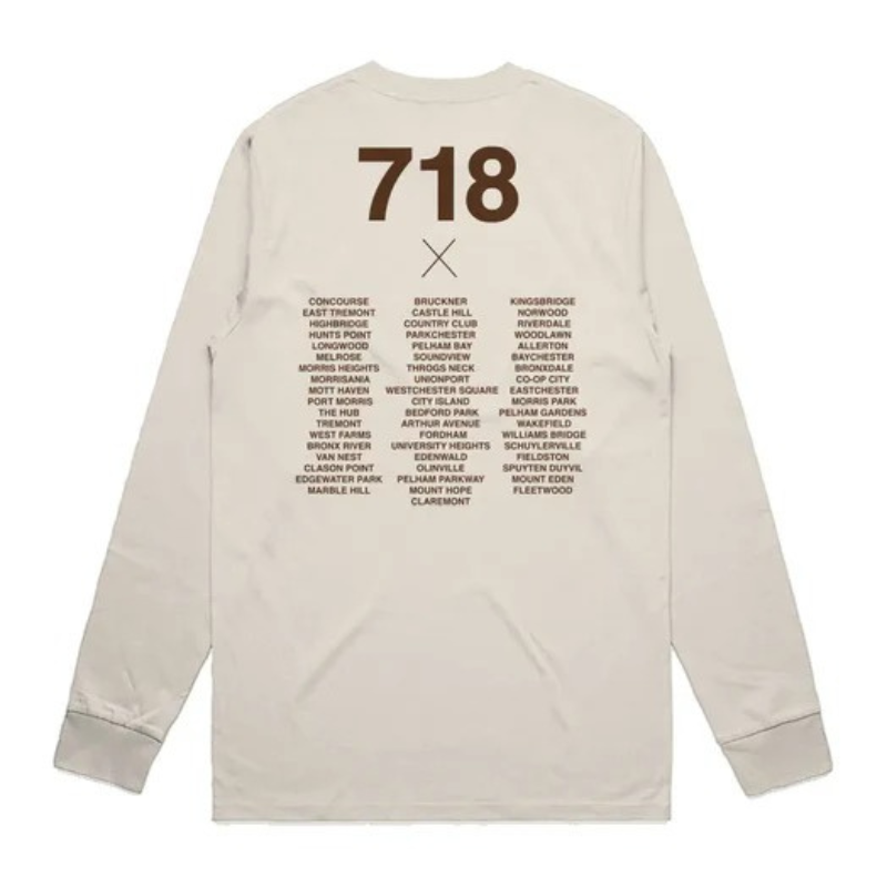 Bronx Native 718 Mens Classic L/S Tee