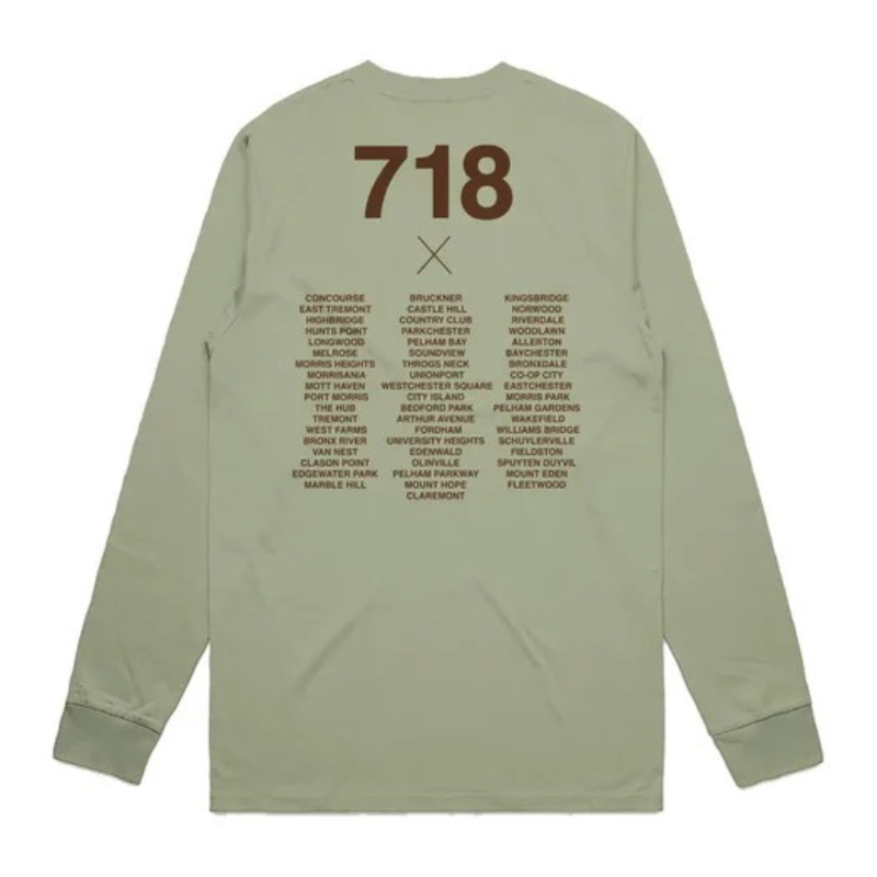 Bronx Native 718 Mens Classic L/S Tee