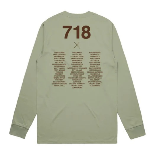 Bronx Native 718 Mens Classic L/S Tee