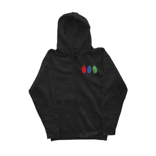Quarter Waters Independent Zip Heavyweight Hoodie [Embroidered]