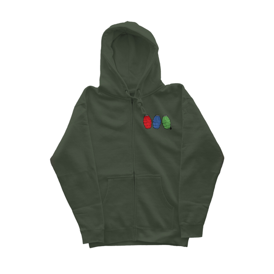 Quarter Waters Independent Zip Heavyweight Hoodie [Embroidered]