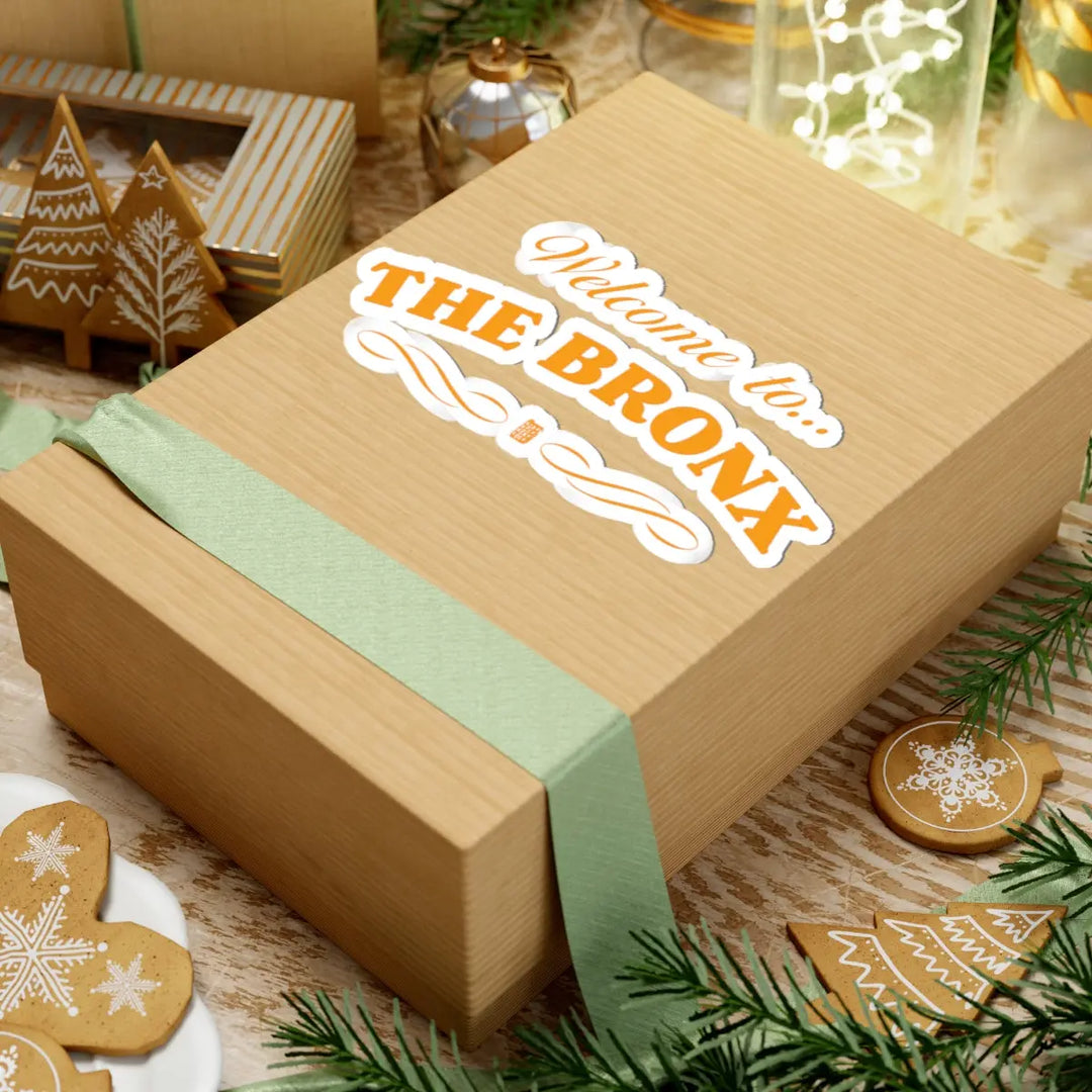 Welcome to the Bronx Sticker (Tangerine) Printify