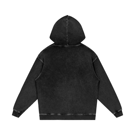 Bronx Boricuan PR Edition Snow Washed Loose Cotton Hoodie