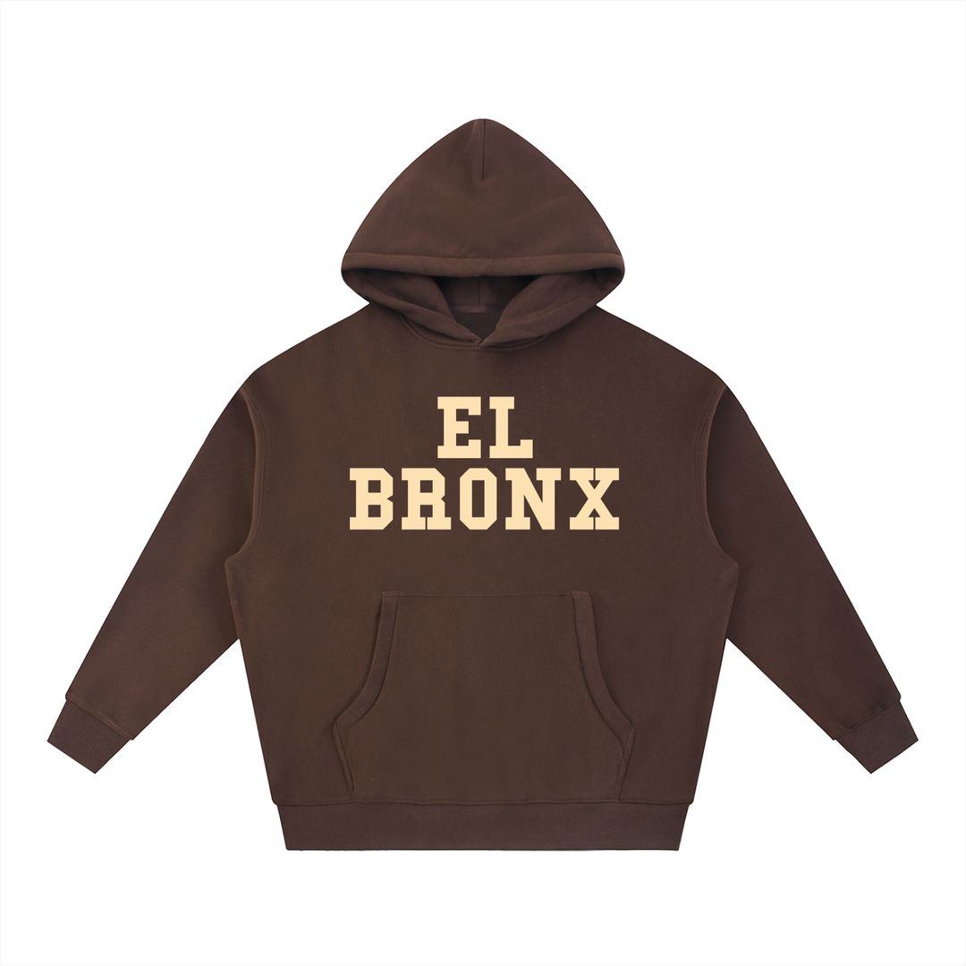 EL BRONX Essential Oversized Boxy Fit Fleece Hoodie