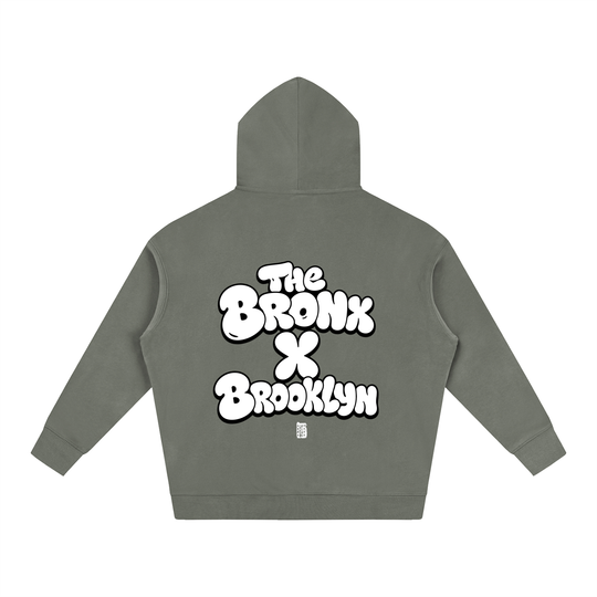 BX x BK 30th Anniversary Oversized Fleece Hoodie by Bronx Native — BX x BK 30th Anniversary Stadium Series product image