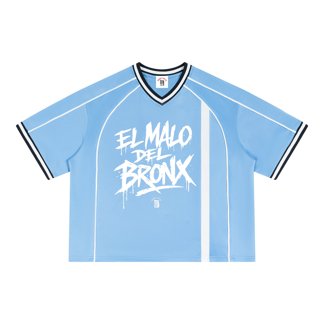 Bronx Summer Black/Red V-Neck Soccer Jersey by Bronx Native — Summer Collection product image