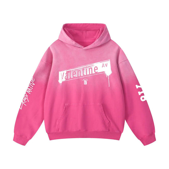 Valentine Ave Lim. Ed. Heavyweight Sunfade Oversized Hoodie
