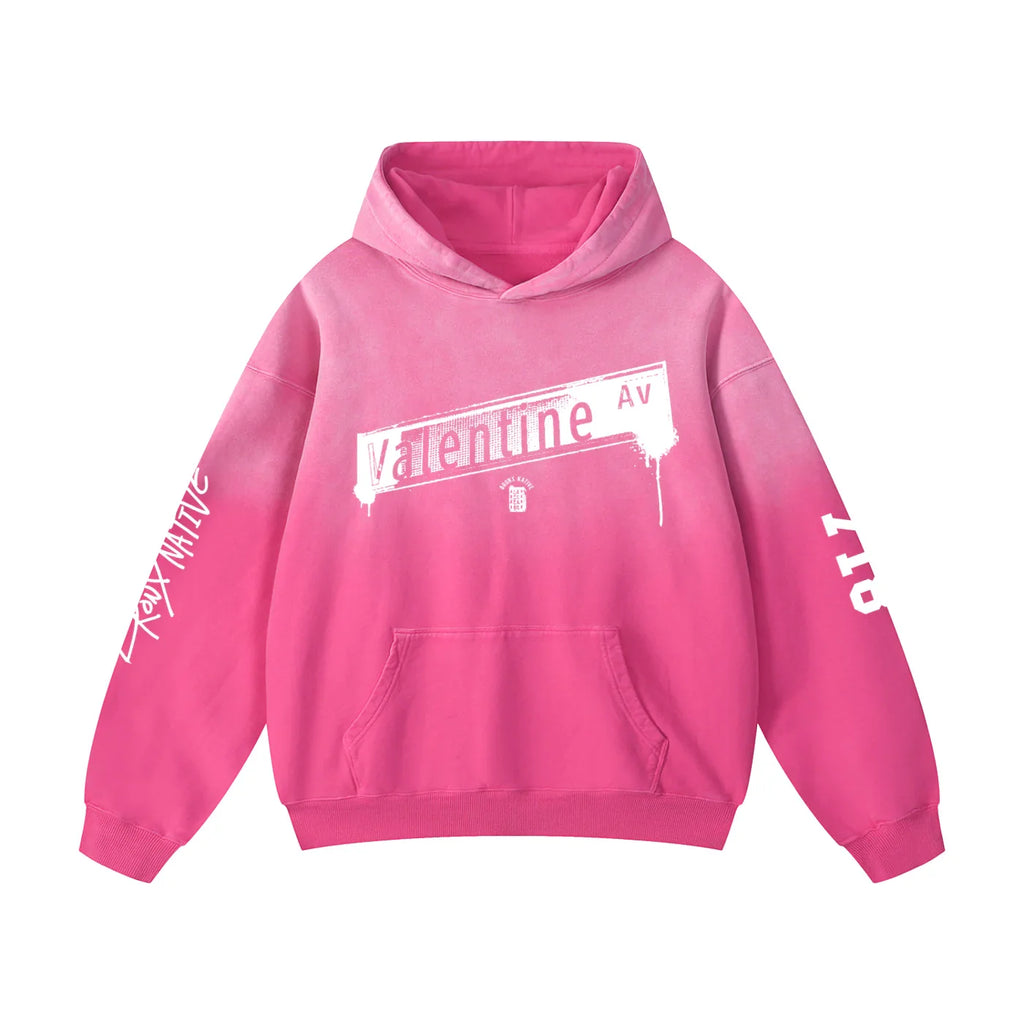 Valentine Ave Lim. Ed. Heavyweight Sunfade Oversized Hoodie