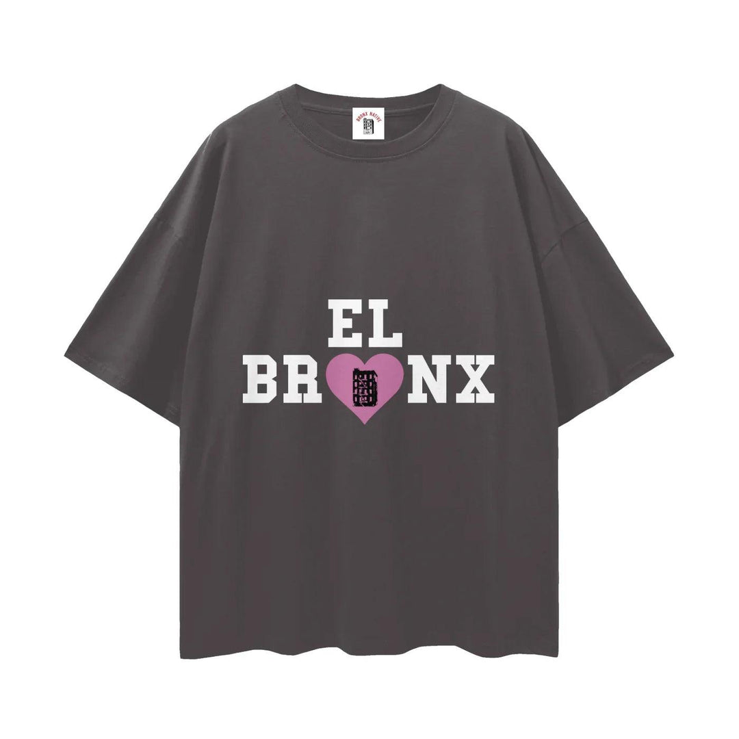 EL BRONX Valentine Streetwear Loose Drop Shoulder T-Shirt