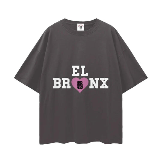 EL BRONX Valentine Streetwear Loose Drop Shoulder T-Shirt