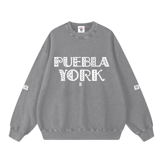 Puebla York Snow Washed Oversized Sweatshirt