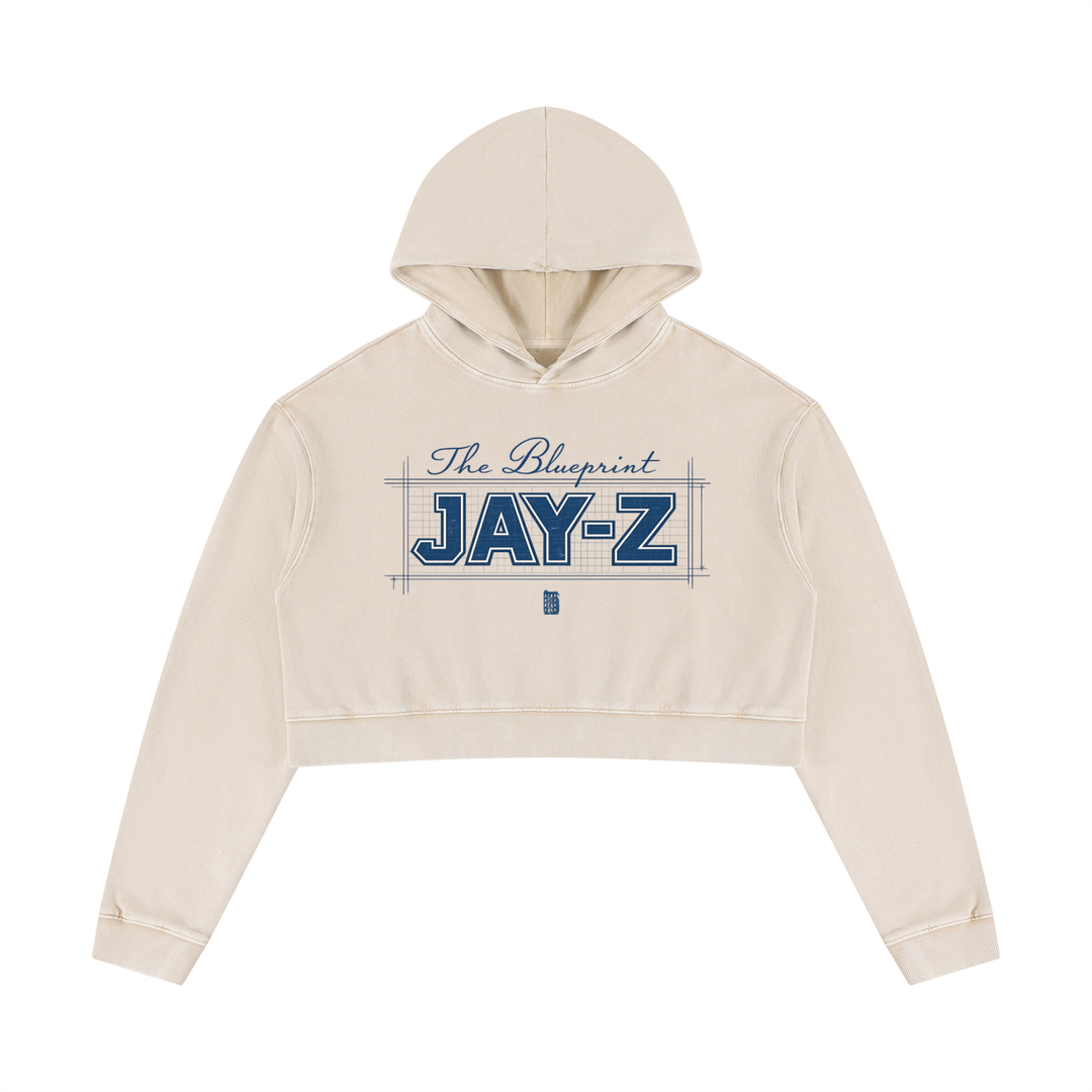 BX x BK 30th Anniversary Mineral Wash Crop Hoodie by Bronx Native — BX x BK 30th Anniversary Stadium Series product image