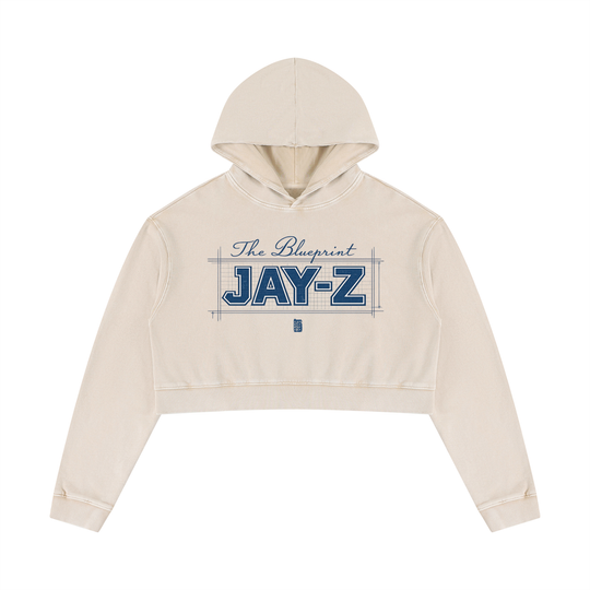 BX x BK 30th Anniversary Mineral Wash Crop Hoodie by Bronx Native — BX x BK 30th Anniversary Stadium Series product image