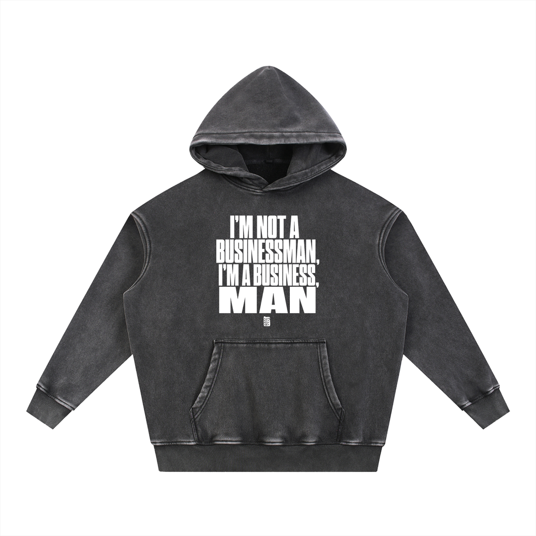 Snow Wash Fleece Oversize Hoodie