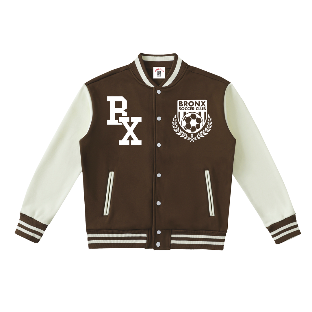 Bronx Soccer Club Two-Tone Fleeced Varsity Jacket product image 7 of 8 by Bronx Native