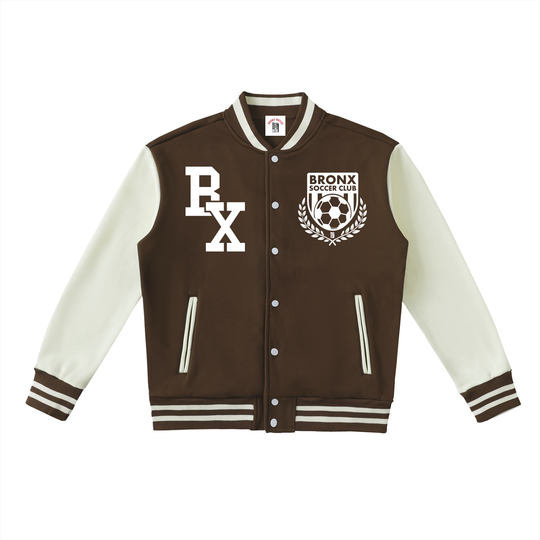 Bronx Soccer Club Two-Tone Fleeced Varsity Jacket product image 7 of 8 by Bronx Native