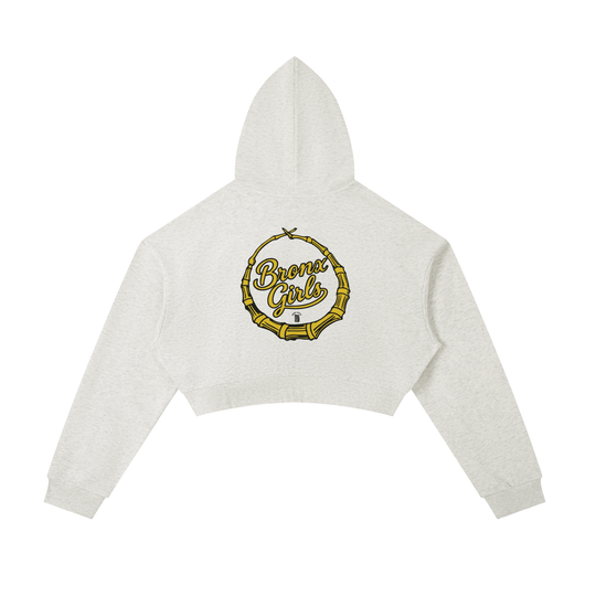 Essential Cropped Zip-Up Hoodie