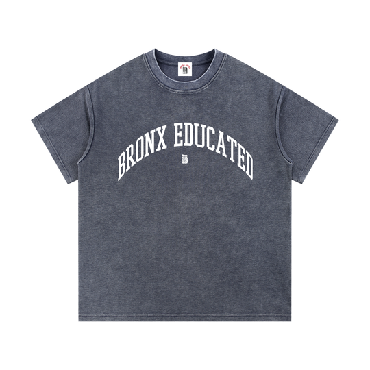 Bronx Educated Mineral Wash Waffle Knit T-Shirt