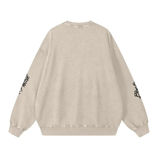 Benito Bowl Snow Washed Oversized Sweatshirt