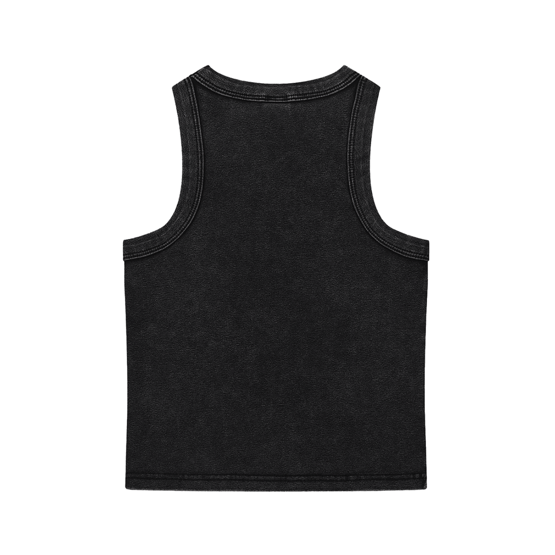 Lucky Clover Womens Snow Washed Tank Top by Bronx Native for New York summer