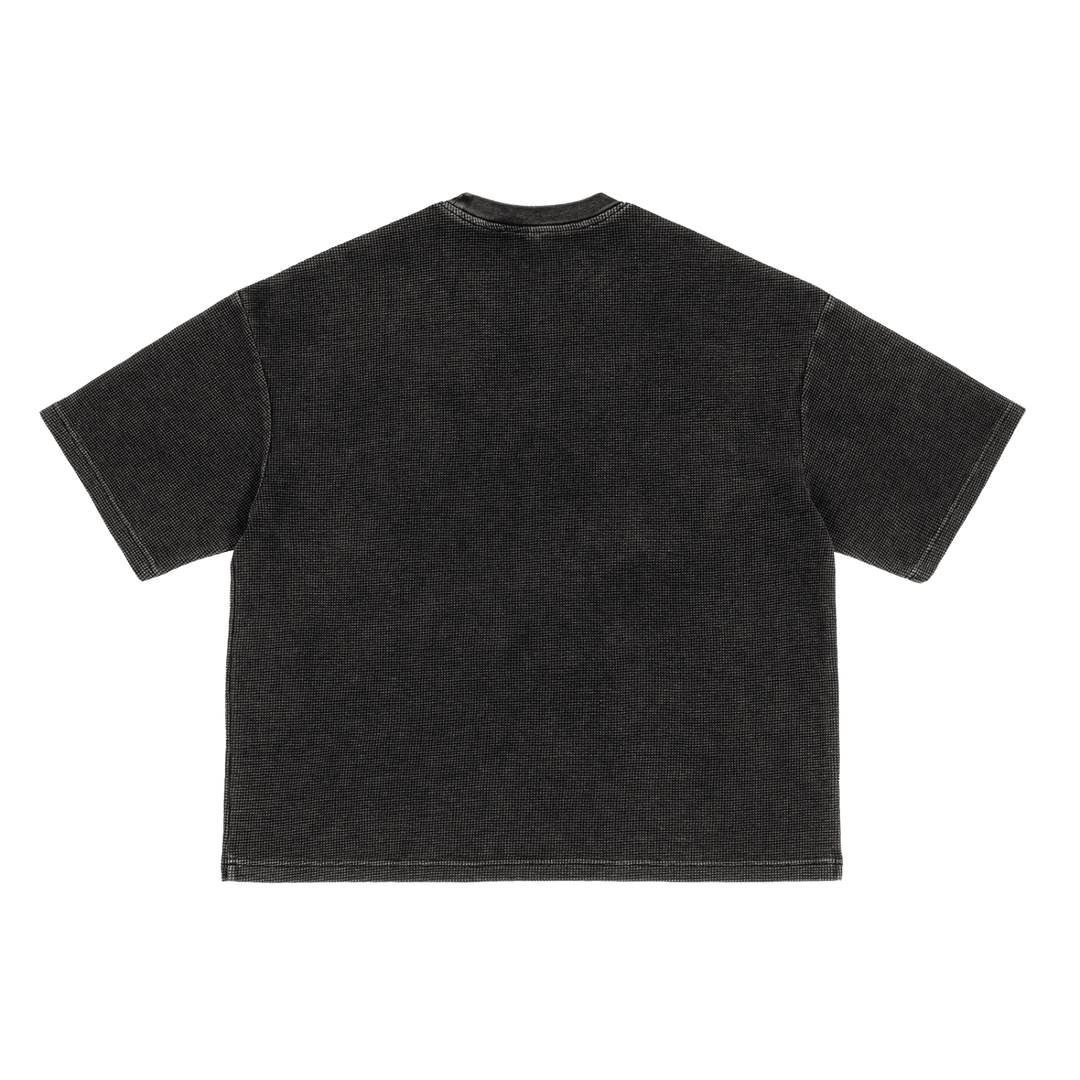 We Outsiode. Textured Waffle Washed Boxy T-Shirt by Bronx Native for New York summer