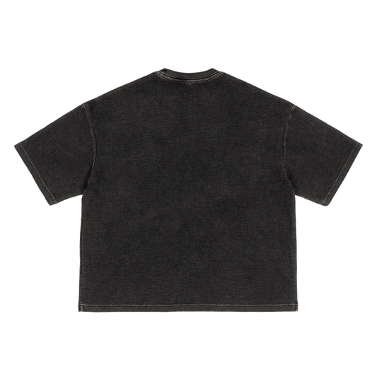 We Outsiode. Textured Waffle Washed Boxy T-Shirt by Bronx Native for New York summer