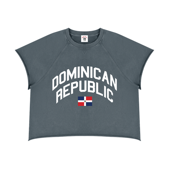 Dominican Republic Unisex Vintage Wash Raw Edge T-Shirt