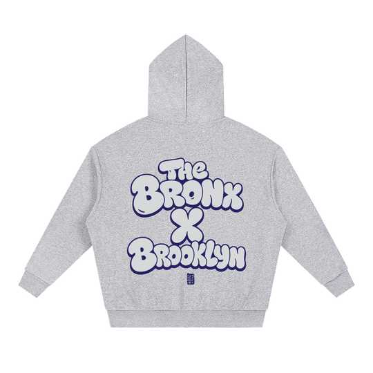 BX x BK 30th Anniversary Unisex Loose Solid Full Zip Hoodie